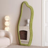 Abrey Wave Velvet Floor or Hanging Mirror