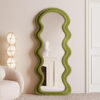 Surface Wave Velvet Floor or Hanging Mirror