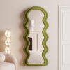 Surface Wave Velvet Floor or Hanging Mirror