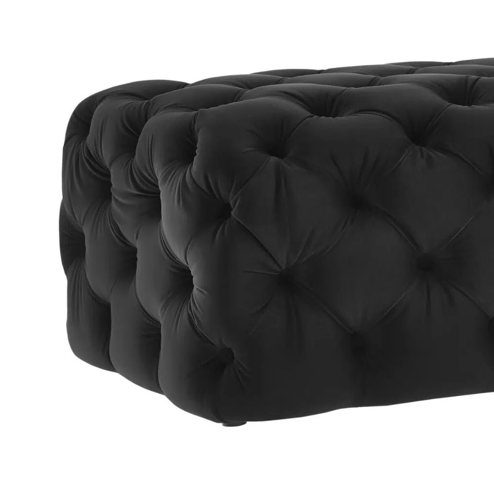 Kelemen Long Velvet Ottoman Bench
