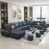 Kristel 7-Seater Leather L-Shape Corner Sofa
