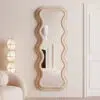 Vanity Wave Velvet Floor or Hanging Mirror