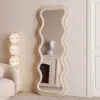 Vanity Wave Velvet Floor or Hanging Mirror