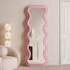 Vanity Wave Velvet Floor or Hanging Mirror