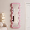 Vanity Wave Velvet Floor or Hanging Mirror