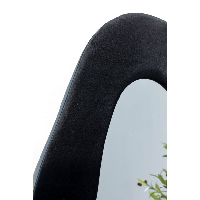 Ramebo Wavy Velvet Squiggly Flannelette Floor Mirror – (3 Sizes)
