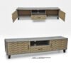 Conley Tv Unit 180cm – Walnut Beige