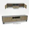 Conley Tv Unit 180cm – Walnut Beige