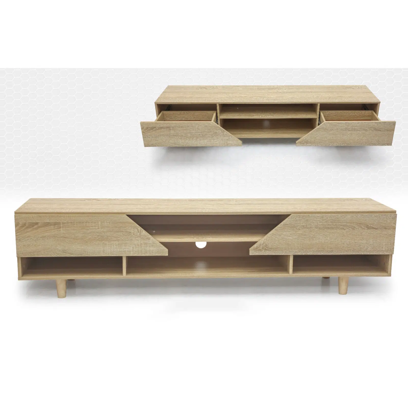 Lyon Tv Unit 180cm – Teak