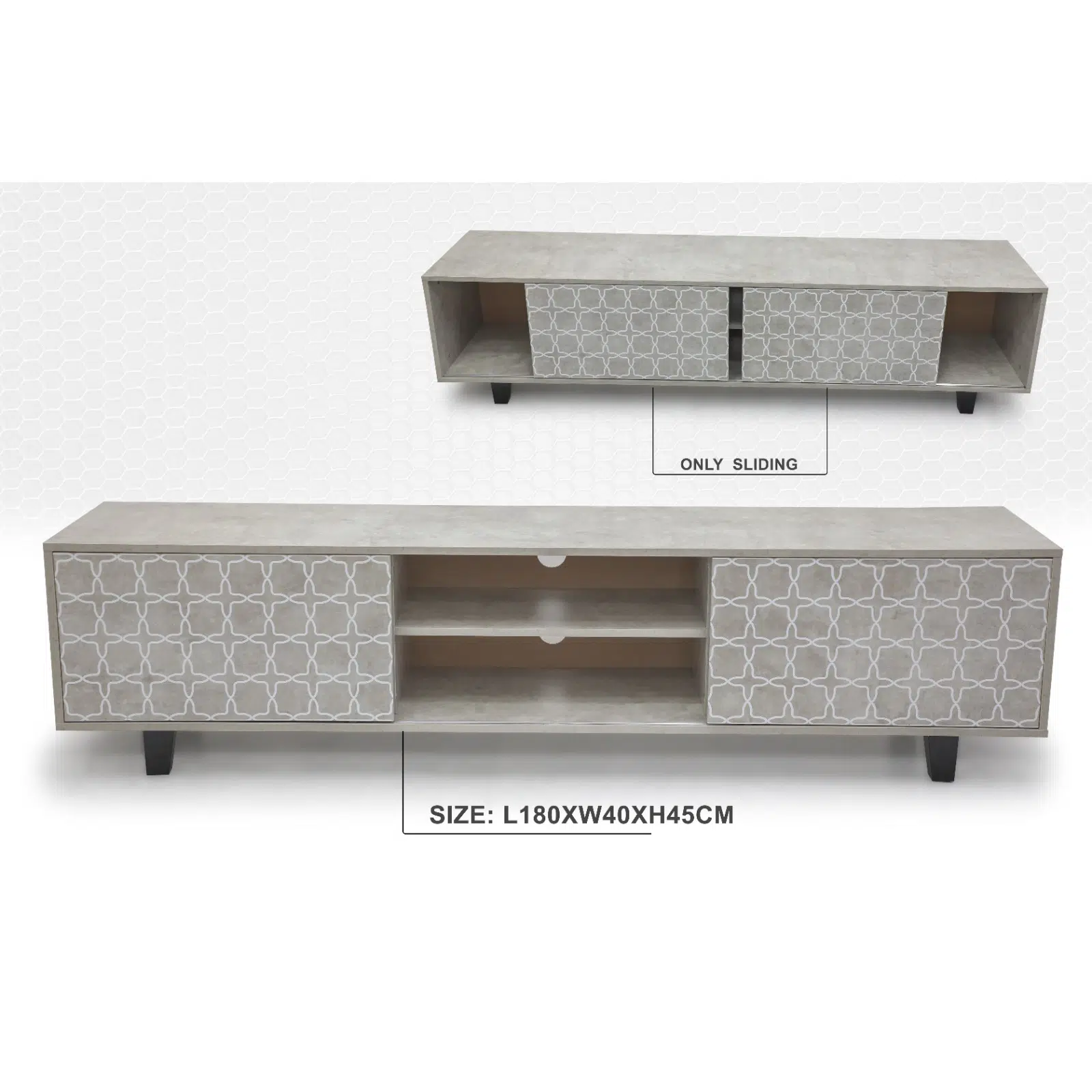 Pietra Tv Unit 180cm – Ashwood