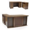 Verona Office Desk 160cm – Walnut Brown