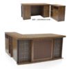 Verona Office Desk 160cm – Walnut Brown