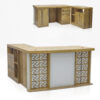 Verona Office Desk 140cm – Light Oak White