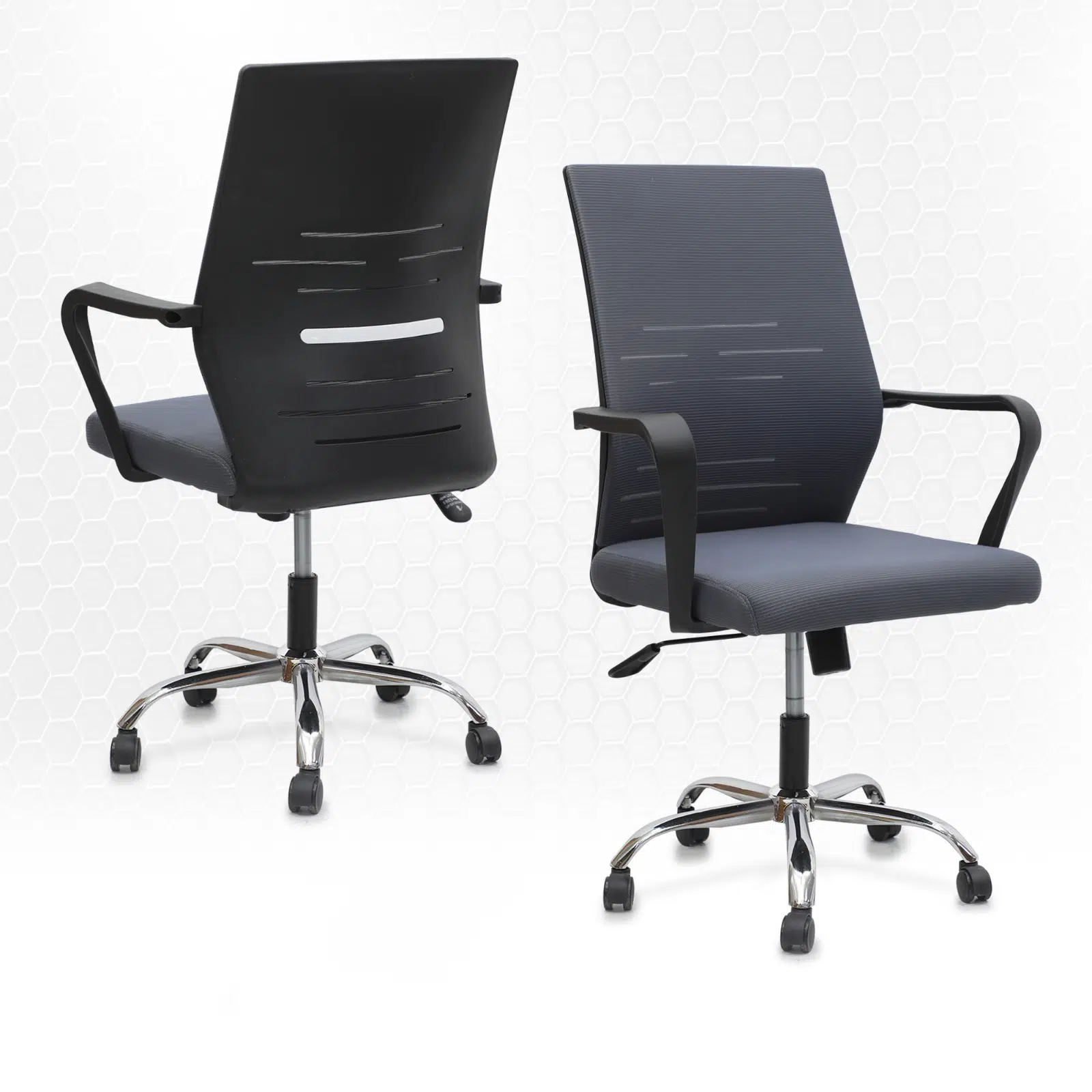 Romi Mesh Office Chair Lumbar Support – Grey
