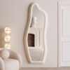 Abrey Wave Velvet Floor or Hanging Mirror