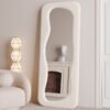 Hovet Wave Boucle Floor or Hanging Mirror