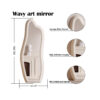 Abrey Wave Velvet Floor or Hanging Mirror