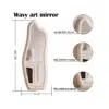 Abrey Wave Velvet Floor or Hanging Mirror