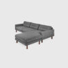 Atollo 3 Seater L-Shape Linen Fabric Sofa