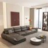 Gazini 6 Seater Sectional Leather Sofa