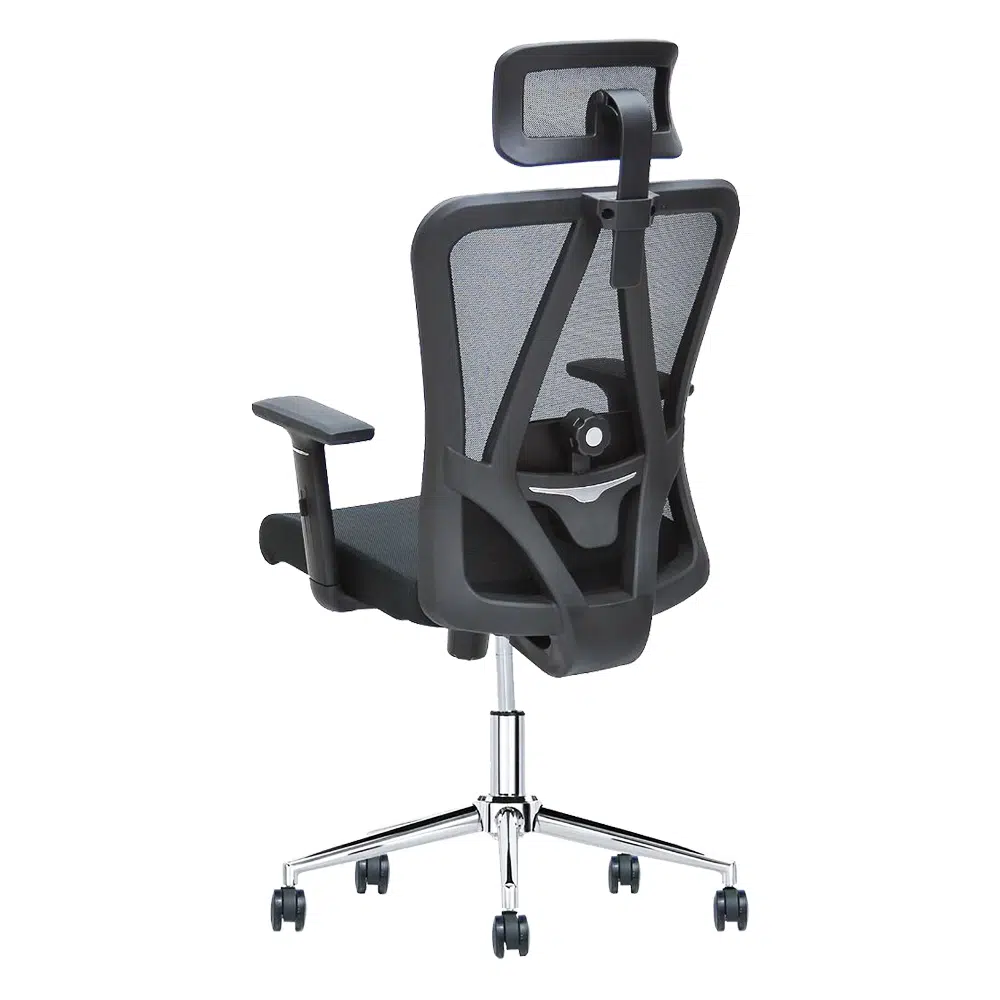 Charleston Mesh Office Chair Lumbar Support – Black