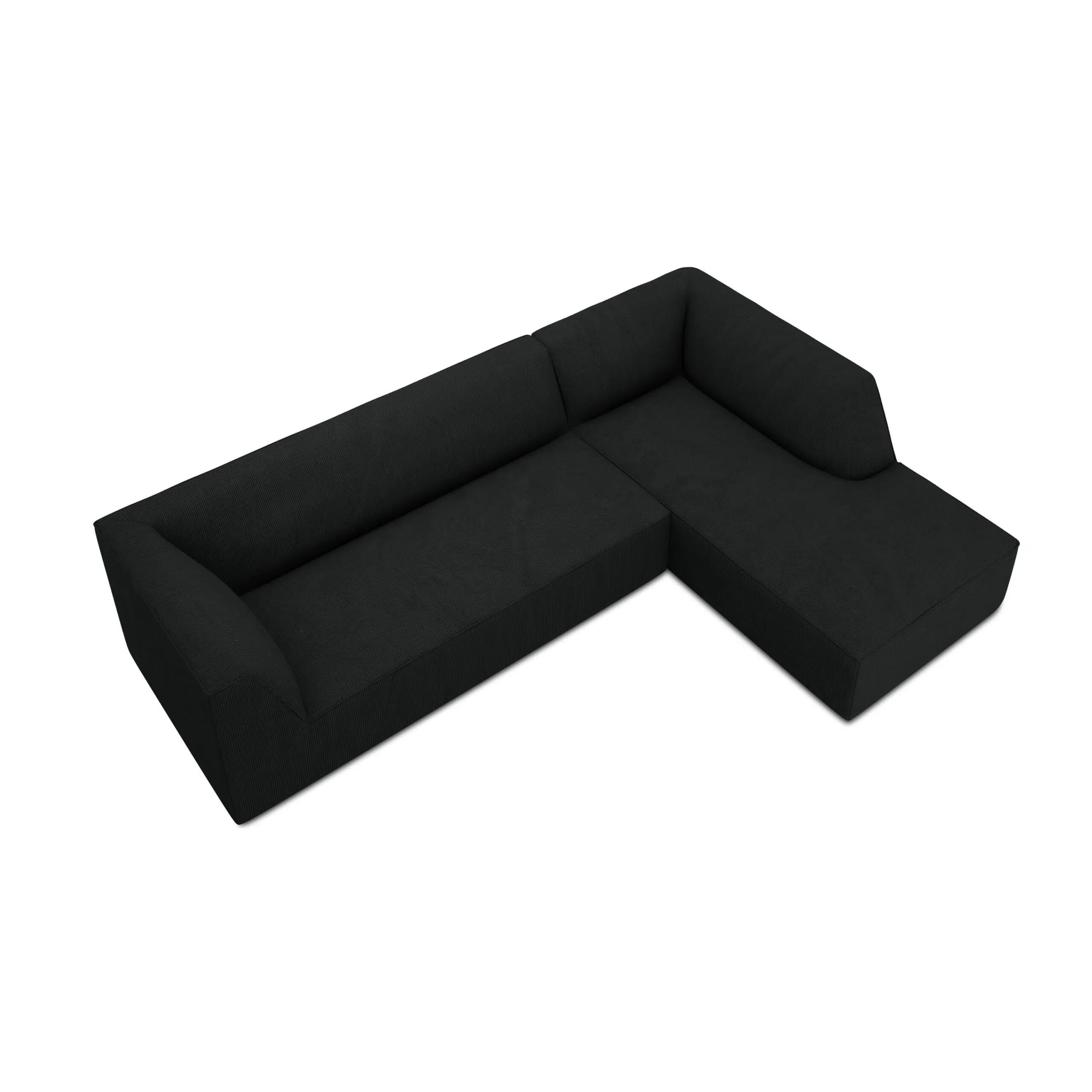 Demi 3-Seater Corduroy Fabric L-Shape Corner Sofa