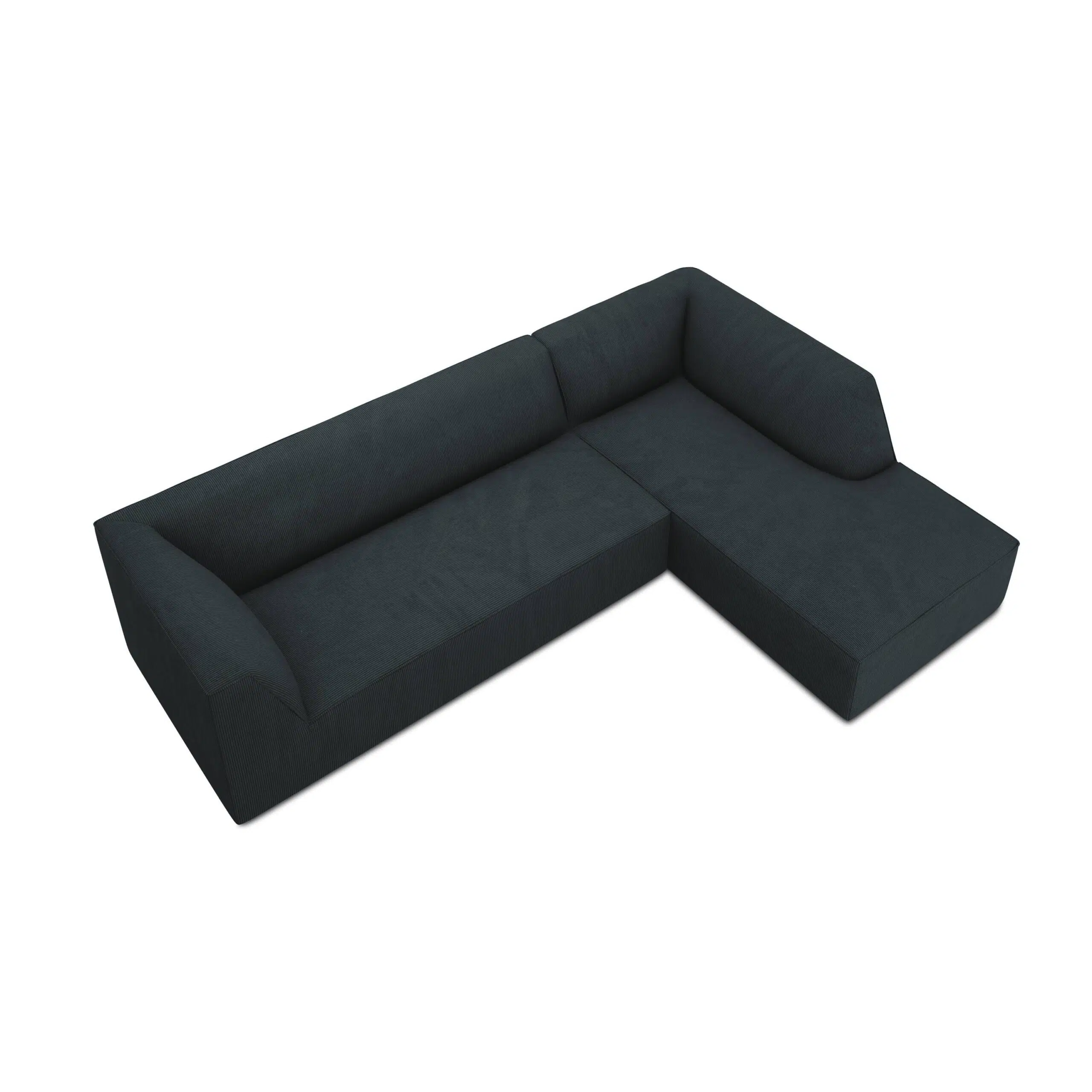 Demi 3-Seater Corduroy Fabric L-Shape Corner Sofa