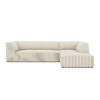Demi 3-Seater Corduroy Fabric L-Shape Corner Sofa