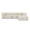 Demi 3-Seater Corduroy Fabric L-Shape Corner Sofa