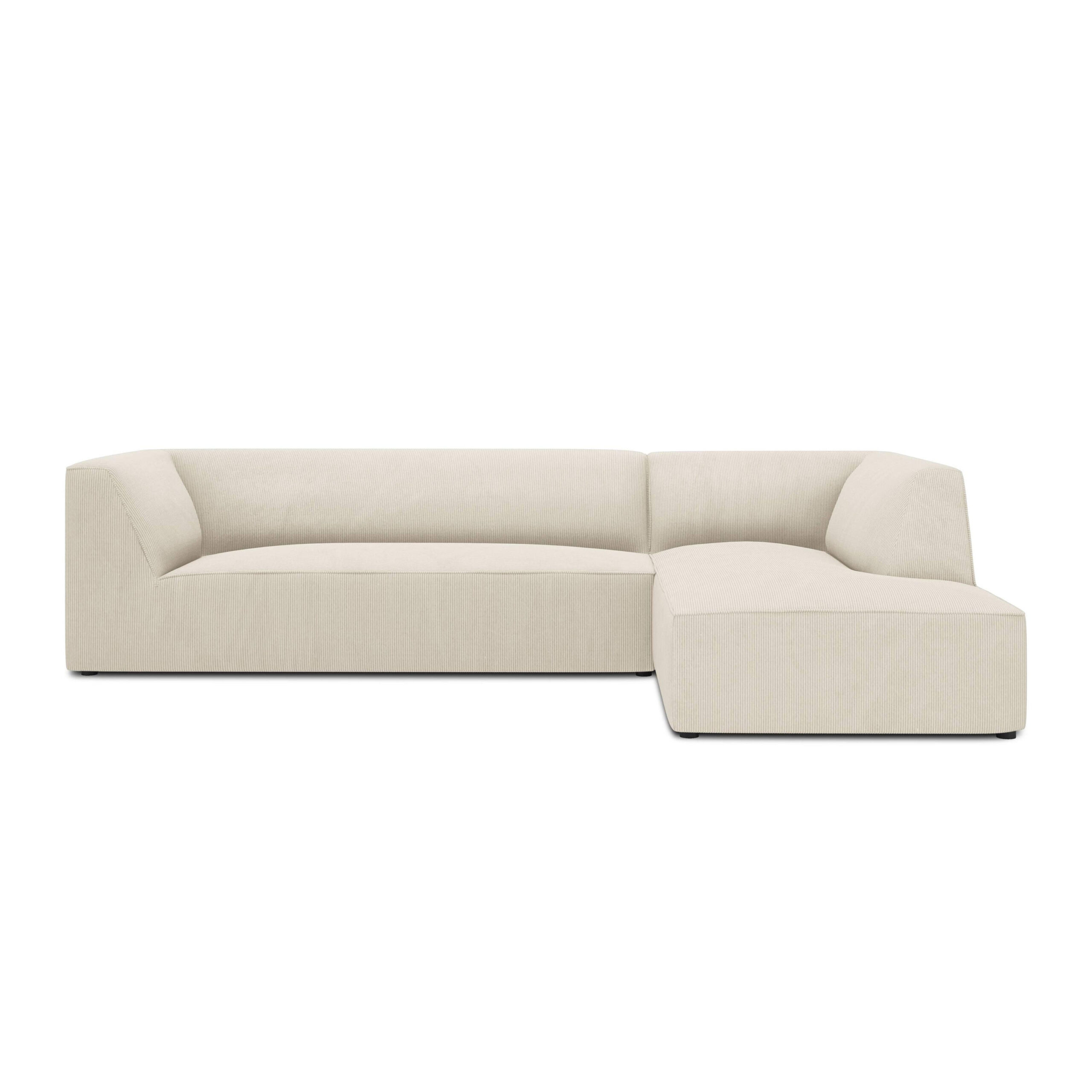 Demi 3-Seater Corduroy Fabric L-Shape Corner Sofa