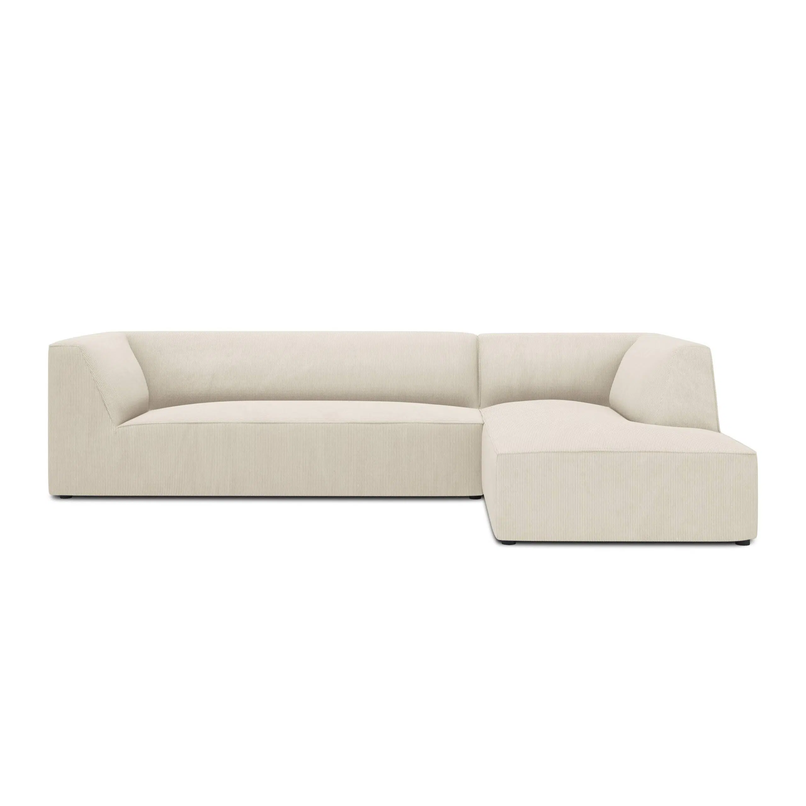 Demi 3-Seater Corduroy Fabric L-Shape Corner Sofa