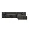 Demi 3-Seater Corduroy Fabric L-Shape Corner Sofa