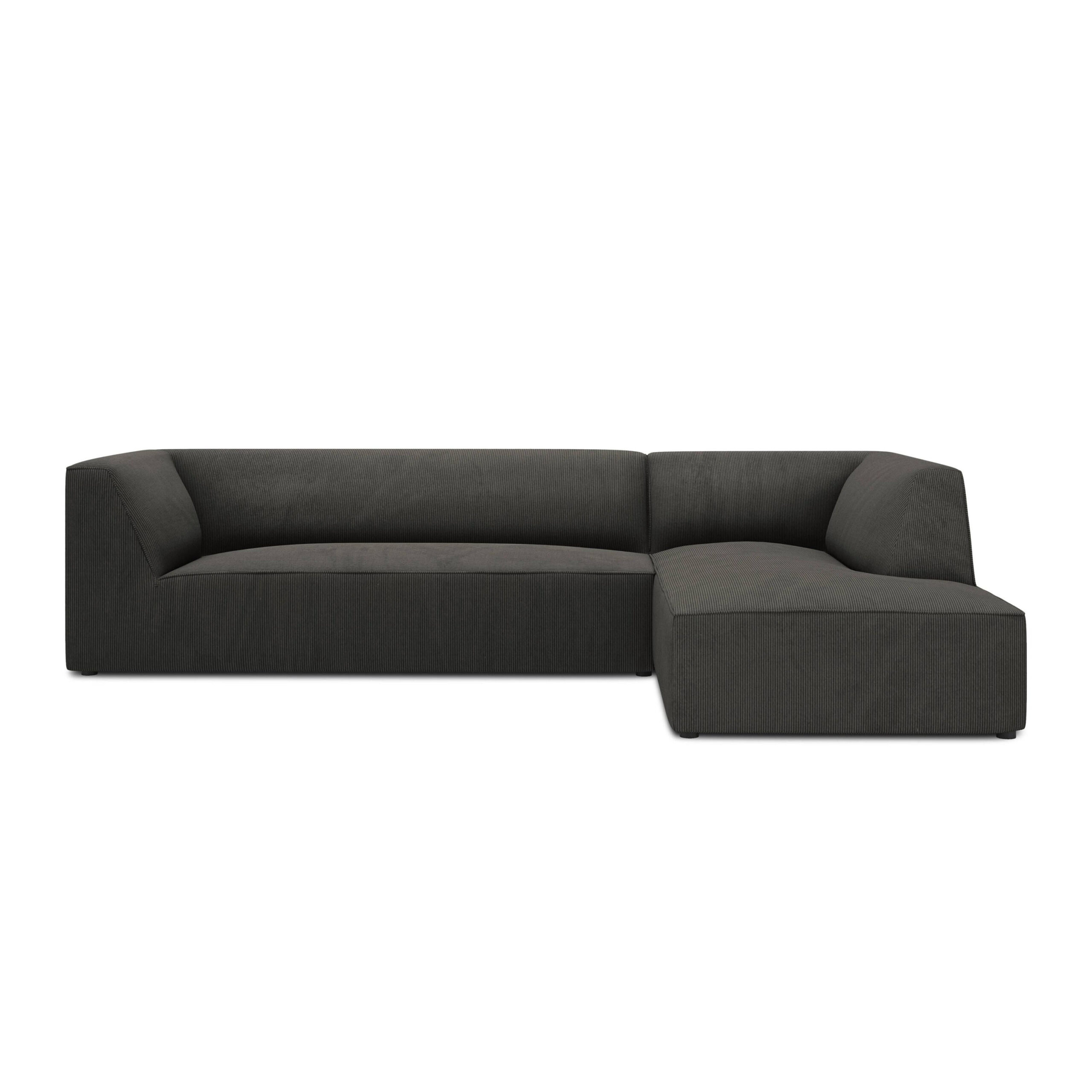 Demi 3-Seater Corduroy Fabric L-Shape Corner Sofa