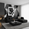 Demi 3-Seater Corduroy Fabric L-Shape Corner Sofa