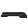 Sao 3-Seater Corduroy Fabric U-Shape Corner Sofa – Right