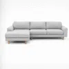 Bella 3-Seater L-Shape sofa Polyester – Light Grey