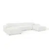 Boulevards 4-Seater U-Shape Sofa Set Polyester