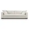 Celine 3 Seater Italian Design Linen Upholstery Sofa – Off-White