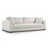 Celine 3 Seater Italian Design Linen Upholstery Sofa – Off-White