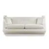 Celine 3 Seater Italian Design Linen Upholstery Sofa – Off-White