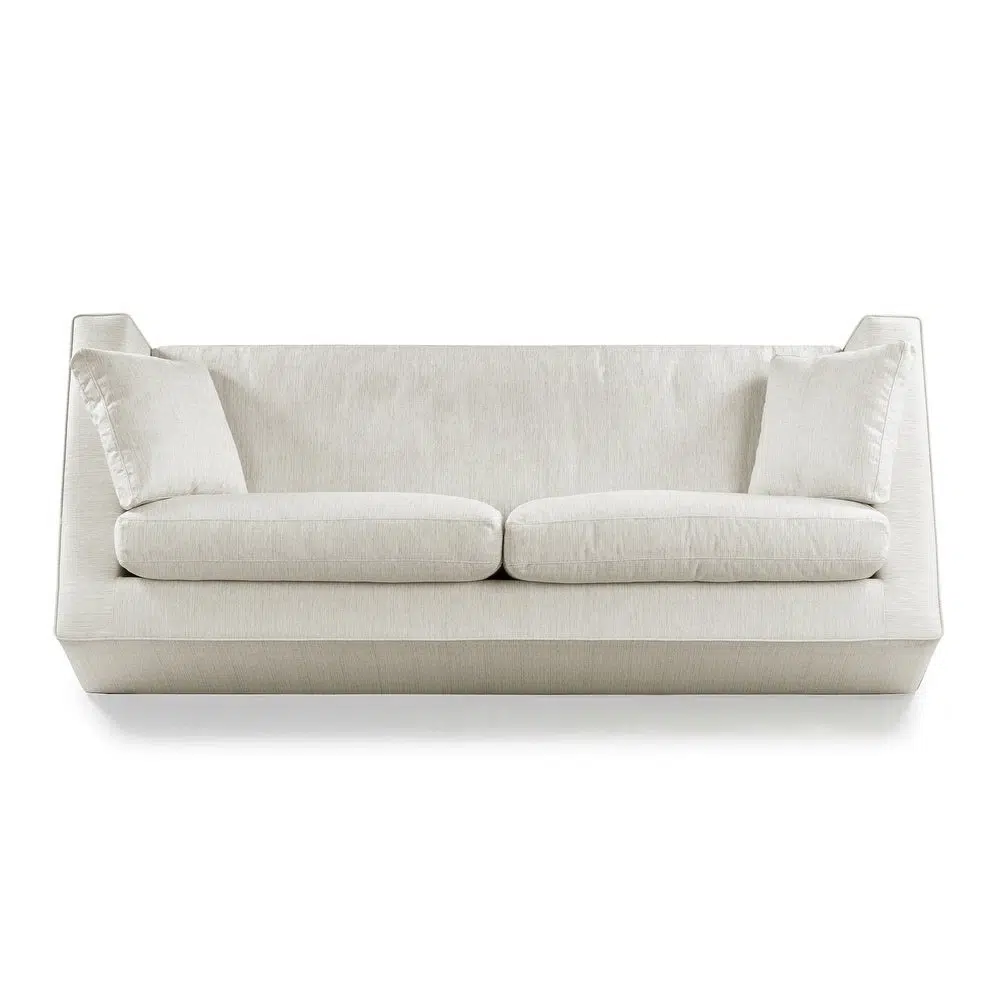 Celine 3 Seater Italian Design Linen Upholstery Sofa – Off-White