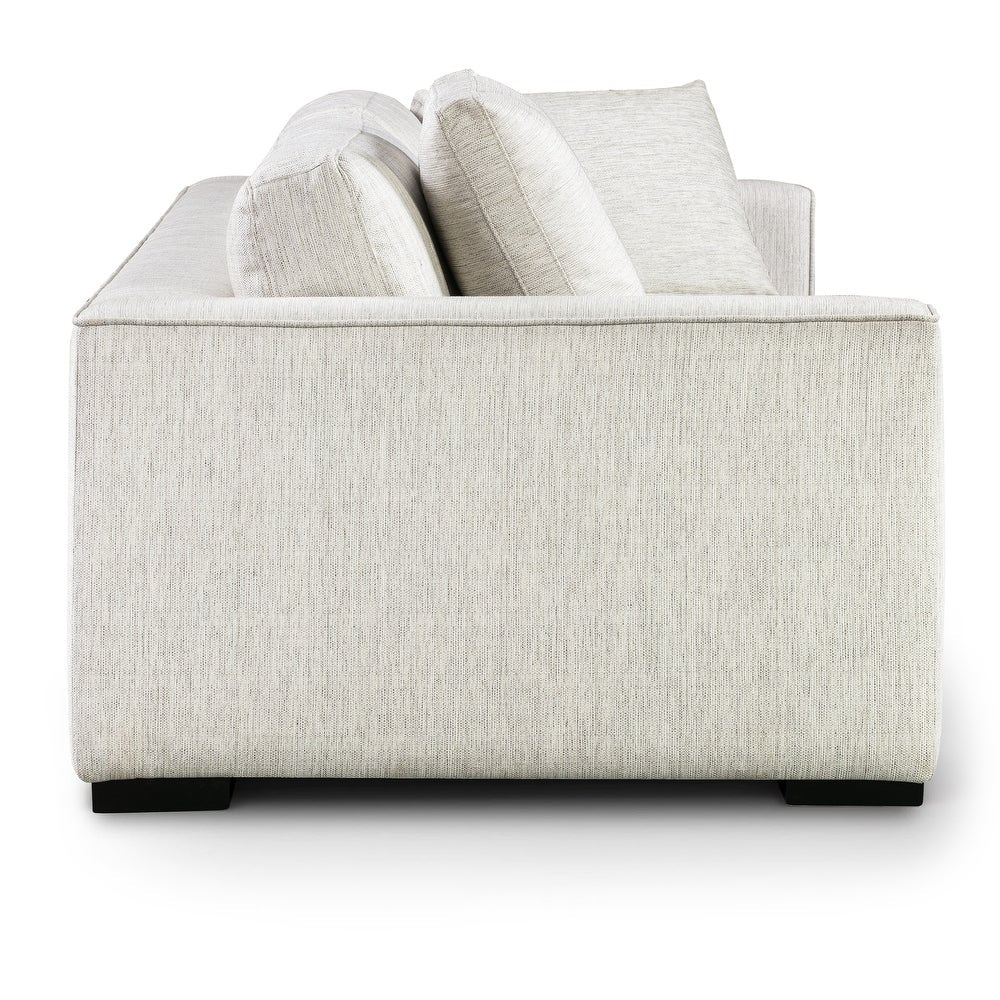 Celine 3 Seater Italian Design Linen Upholstery Sofa – Off-White