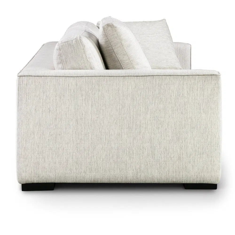 Celine 3 Seater Italian Design Linen Upholstery Sofa – Off-White
