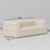 Monroe 2 Seater Tufted Boucle Upholstery