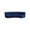 Patterson 3 Seater Symmetrical Corner Velvet Sectional sofa