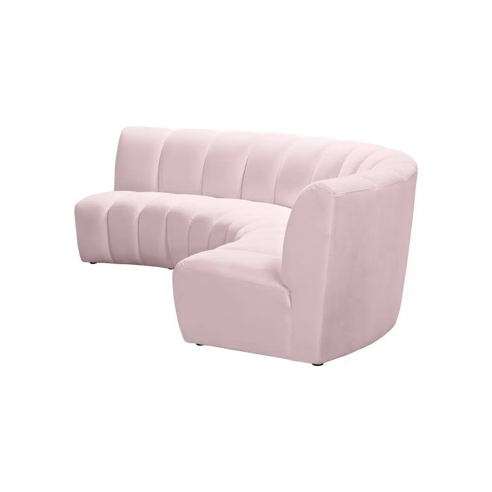 Patterson 3 Seater Symmetrical Corner Velvet Sectional sofa