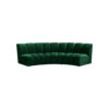 Patterson 3 Seater Symmetrical Corner Velvet Sectional sofa