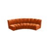 Patterson 3 Seater Symmetrical Corner Velvet Sectional sofa