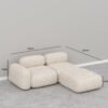 Saxon 2-Seater L-Shape Sofa Set