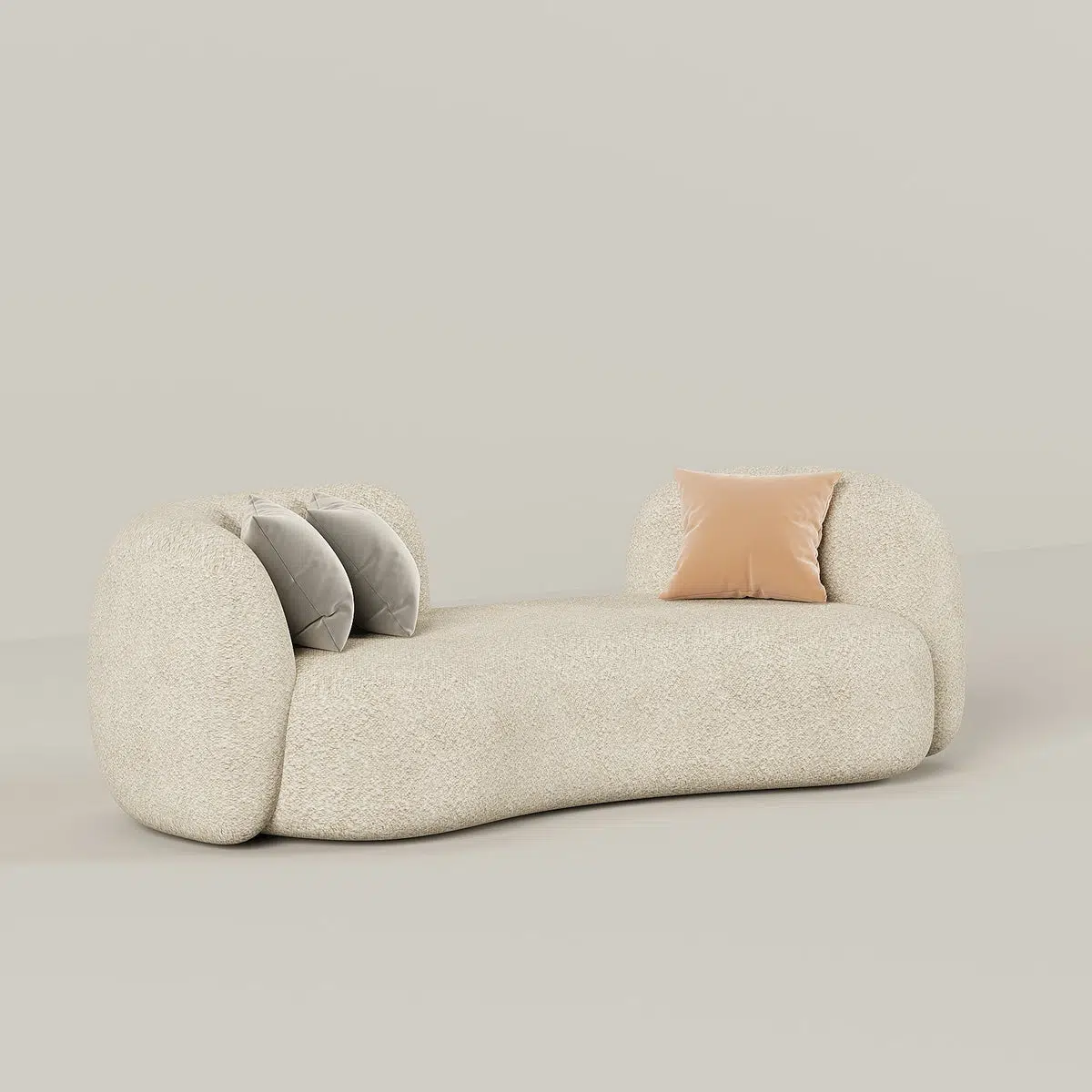 Tuxedo 3 Seater Boucle Upholstery
